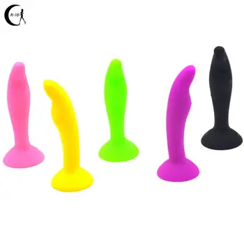 Luminiscences Silikona Anālais Plug Mini Butt Plug Anālais Sekss Produktiem G Spot Stimulēt Masturbator Iesūkšanas Anālais Dildo Seksa Veikals Cilvēks Rotaļlietas