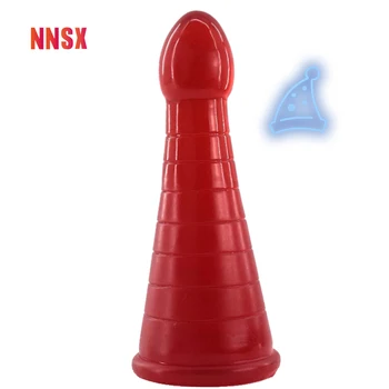 NNSX Anālais Spraudņa Forma Liesmas Tornis ar piesūcekni Dildo Sieviešu Masturbācija Stimulēt Seksa Rotaļlietas Big Butt Plug Dzimums