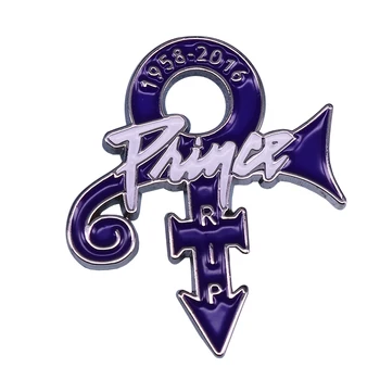 PIP Princis Pin Purpura Lietus Mīlestības Simbols, Emblēma Rock un Roll Mūzikas Piemiņlietas, Rotaslietas