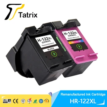 Tatrix 122 XL 122XL Atjaunotas Krāsu Tintes Tintes Kasetne Cartucho Par HP122 HP Deskjet 1510 2050. Gadam 3050 3510 Printeri